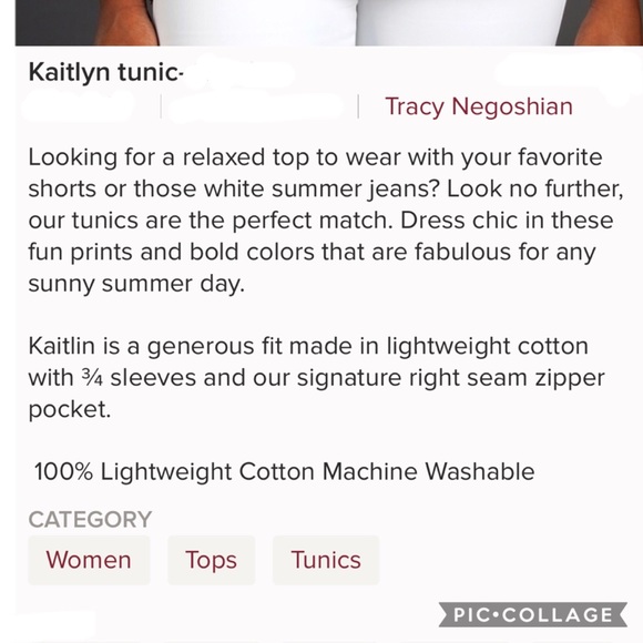 Boutique-Tracy Negoshian Kaitlyn Tunic in Pink - Picture 3 of 4